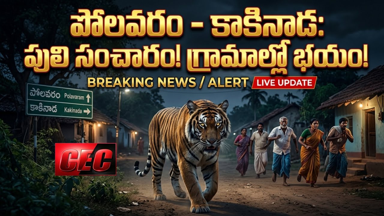 ఆవు పై దా*డి పులి ఎక్కడికి మాయం... కాకినాడ అటవీ ప్రాంతంలో అలర్ట్!Eleru River! 