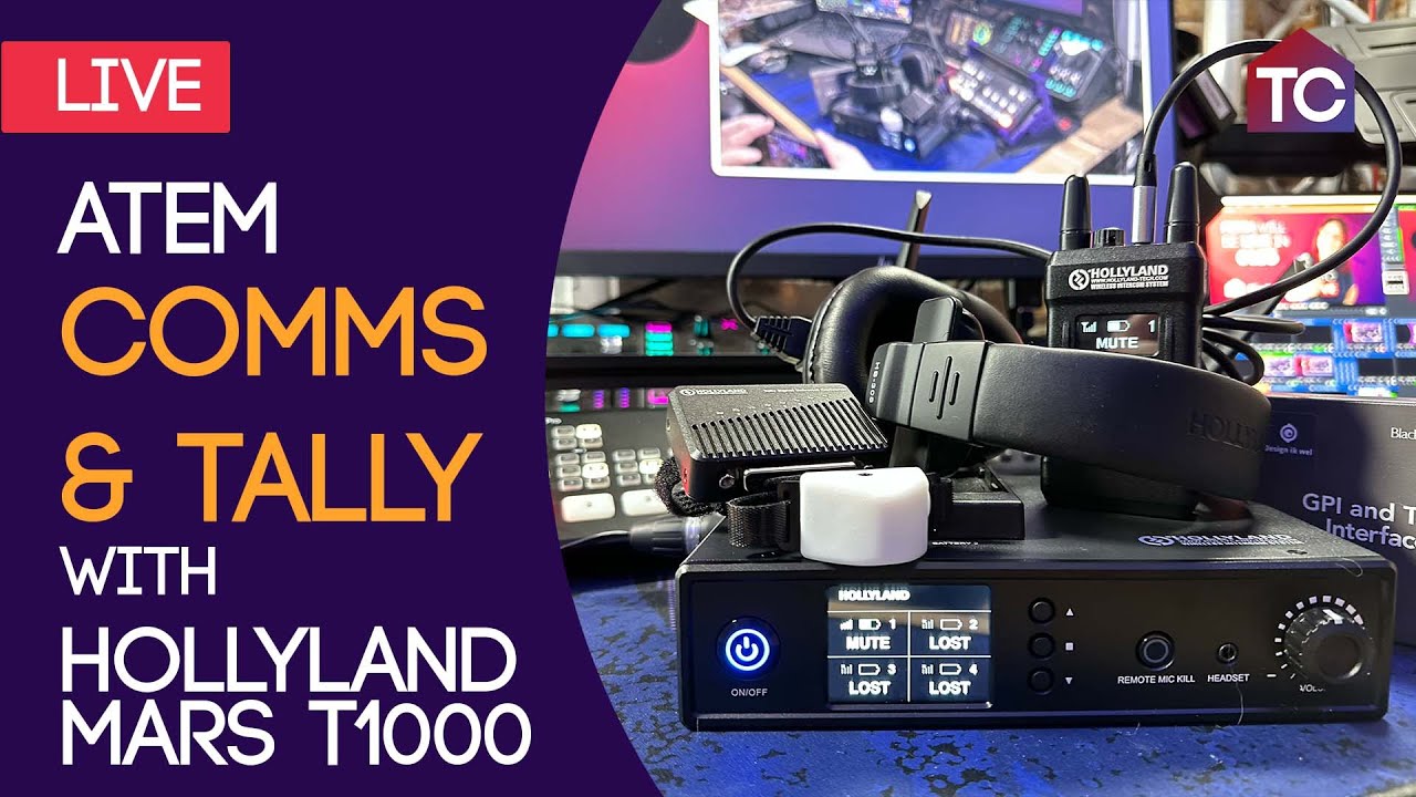 ATEM Intercom and Tally with Hollyland T1000