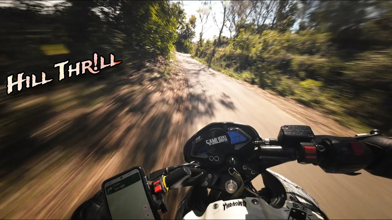 Hill Ride with NS200 | raw exhaust note | POV | [4k]