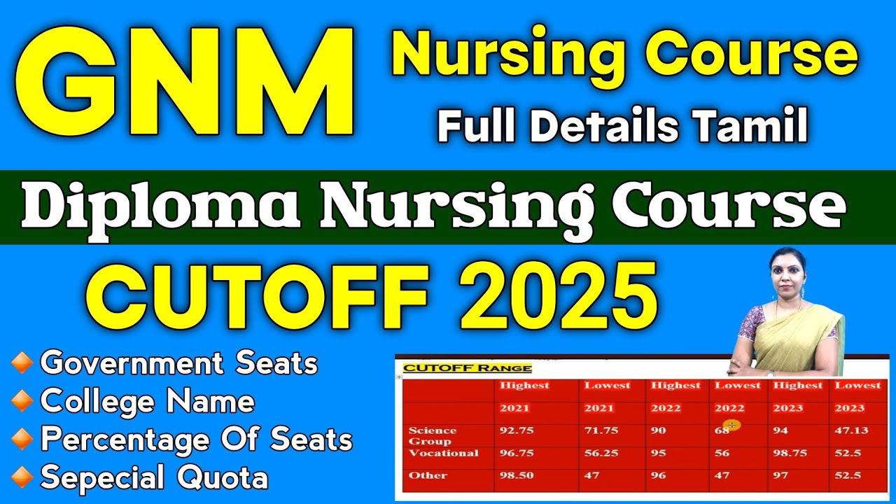 📣GNM Nursing Cutoff / Course Details /Government College Seats / Admission Procedure 📣
