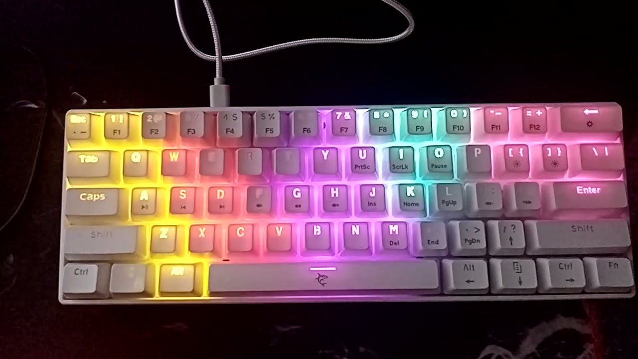 UNBOXING KEYBOARD WHITE SHARK SHINOBI