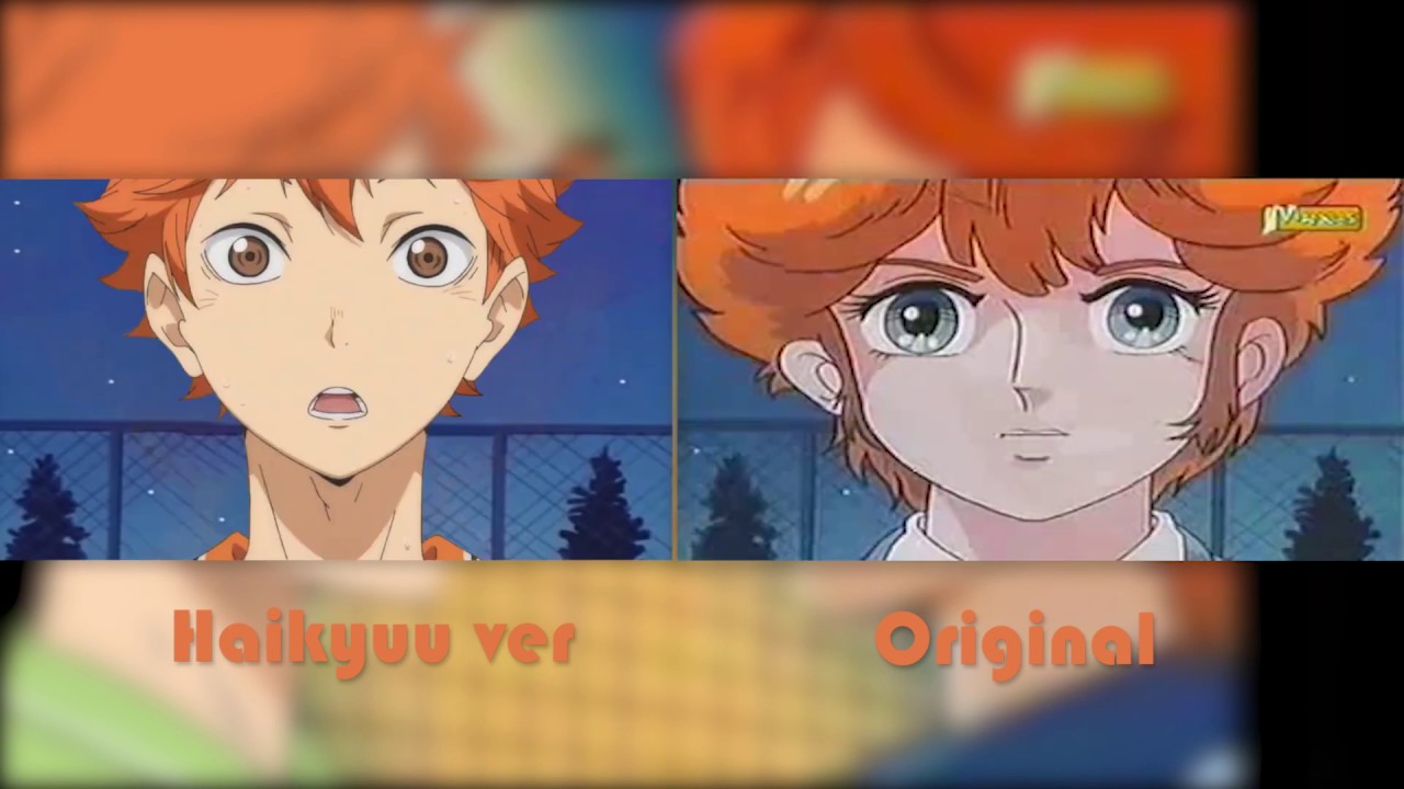Hinata et Kageyama (Jeanne et Serge générique) comparaison