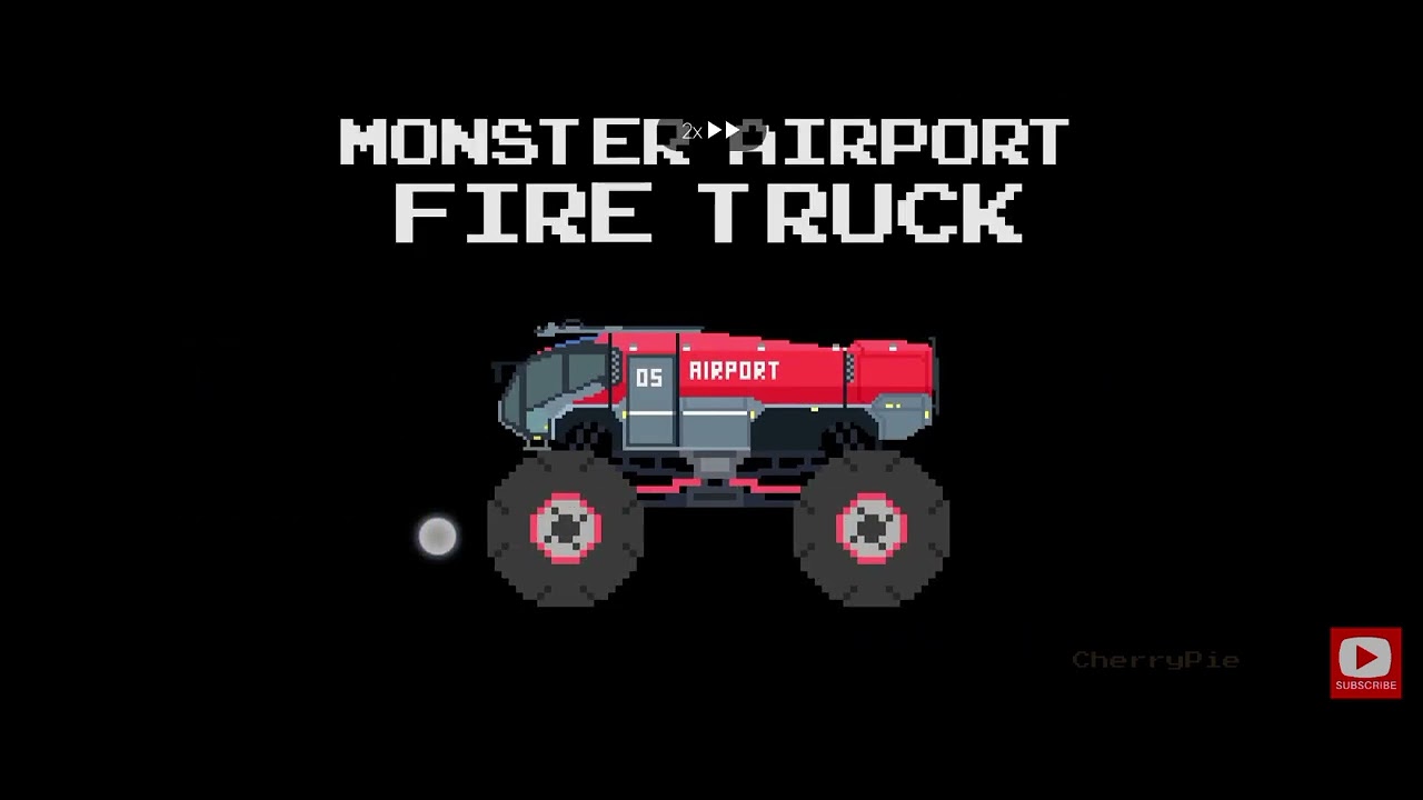 cherry pie emergency vehicles but monster truck version 