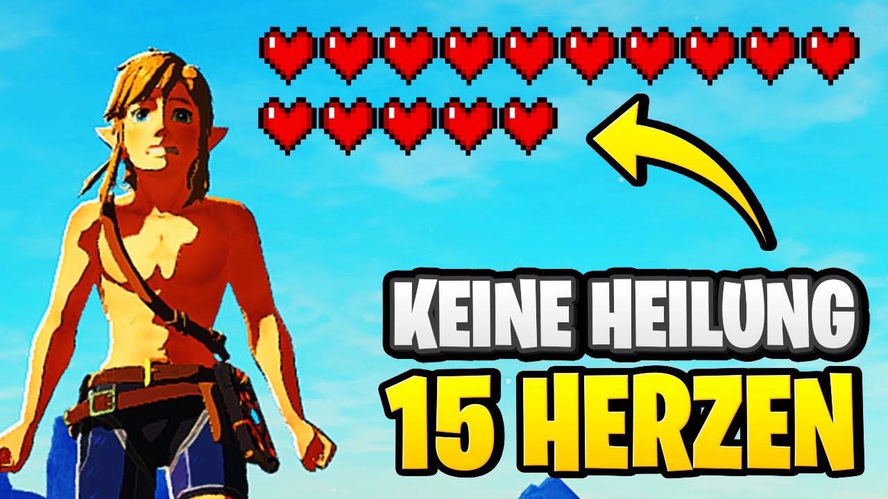 Zelda BOTW aber ICH KANN MICH NICHT HEILEN (Zelda Breath of the Wild Deutsch Challenge)