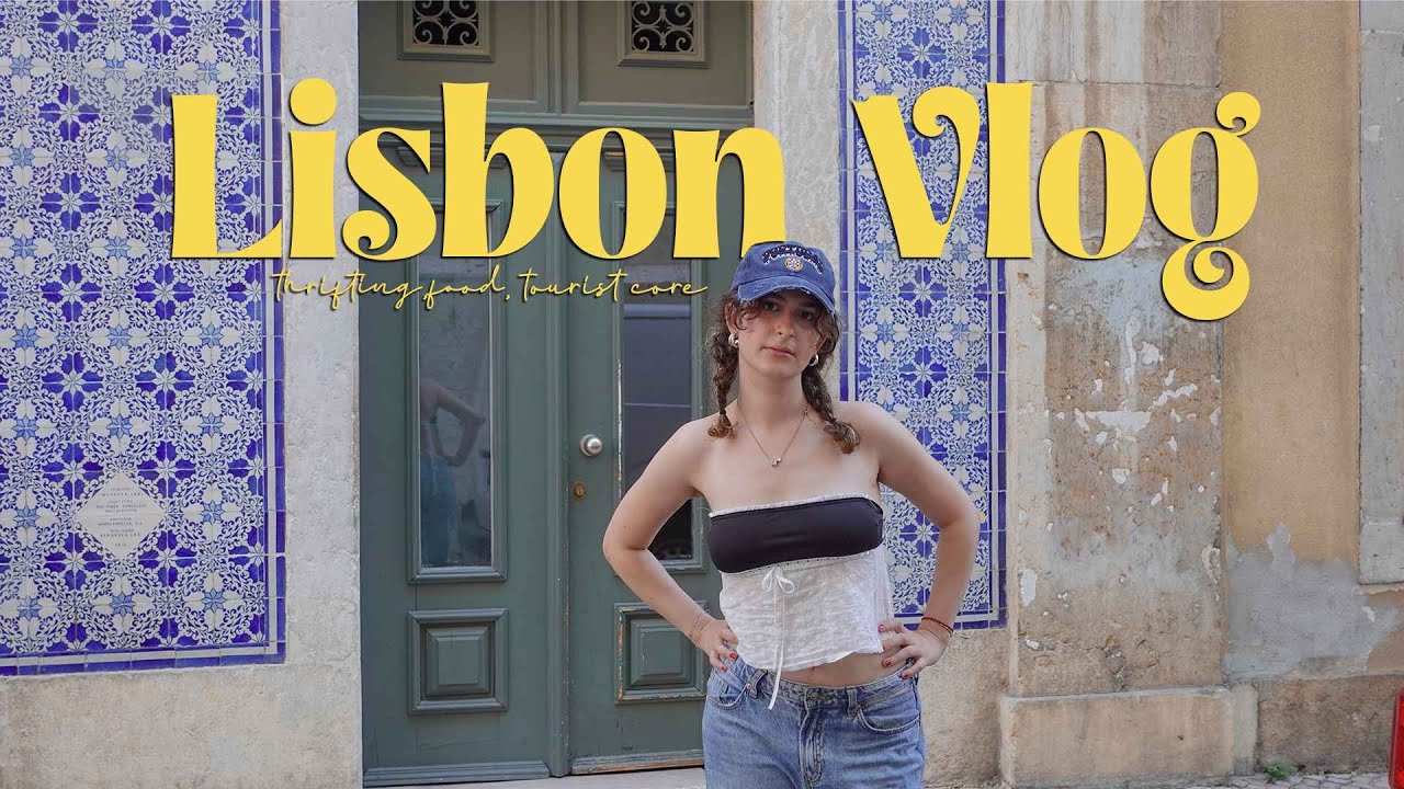 lisbon vlog *ੈ✩‧₊˚ෆ thrifting, food, beach, shopping, cascais
