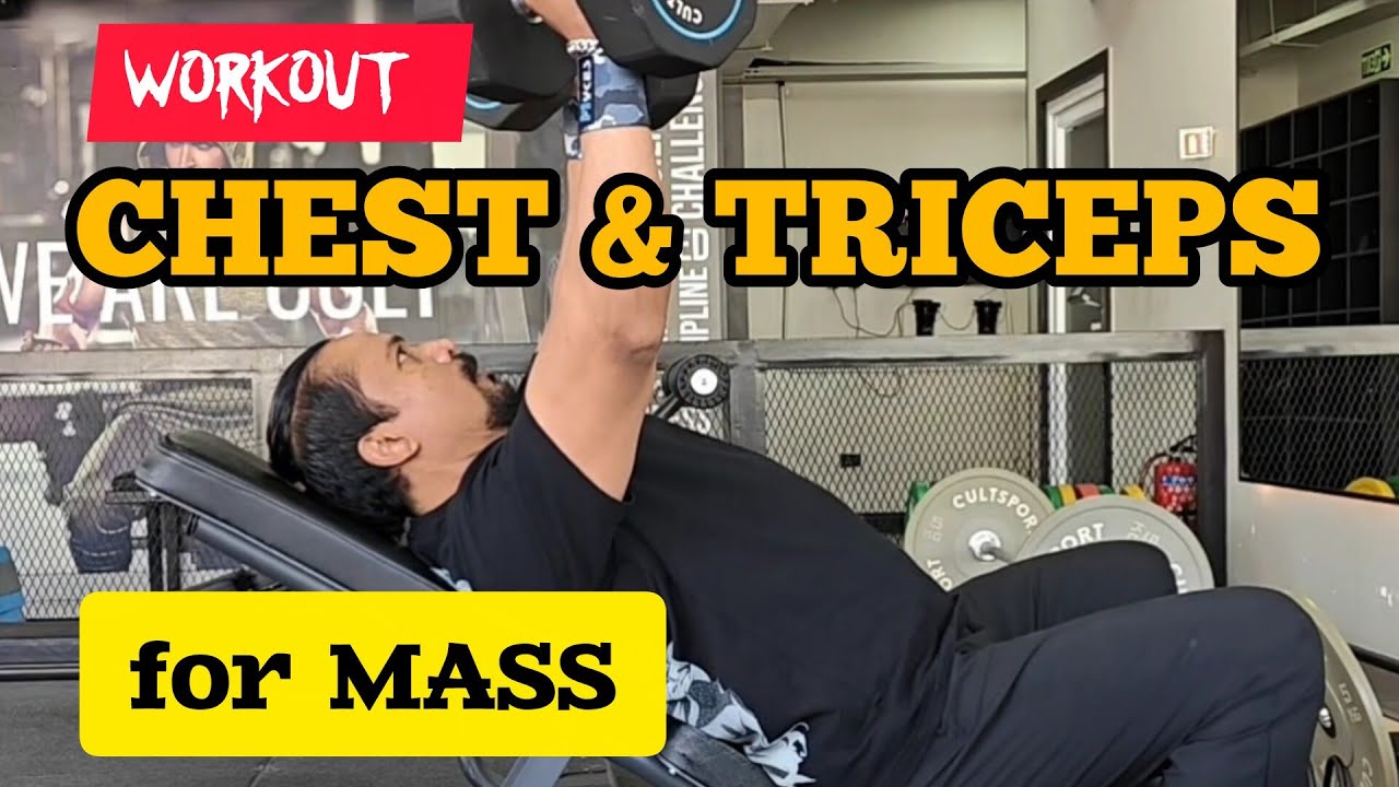 CHEST & TRICEPS WORKOUT FOR MASS 💪🔥