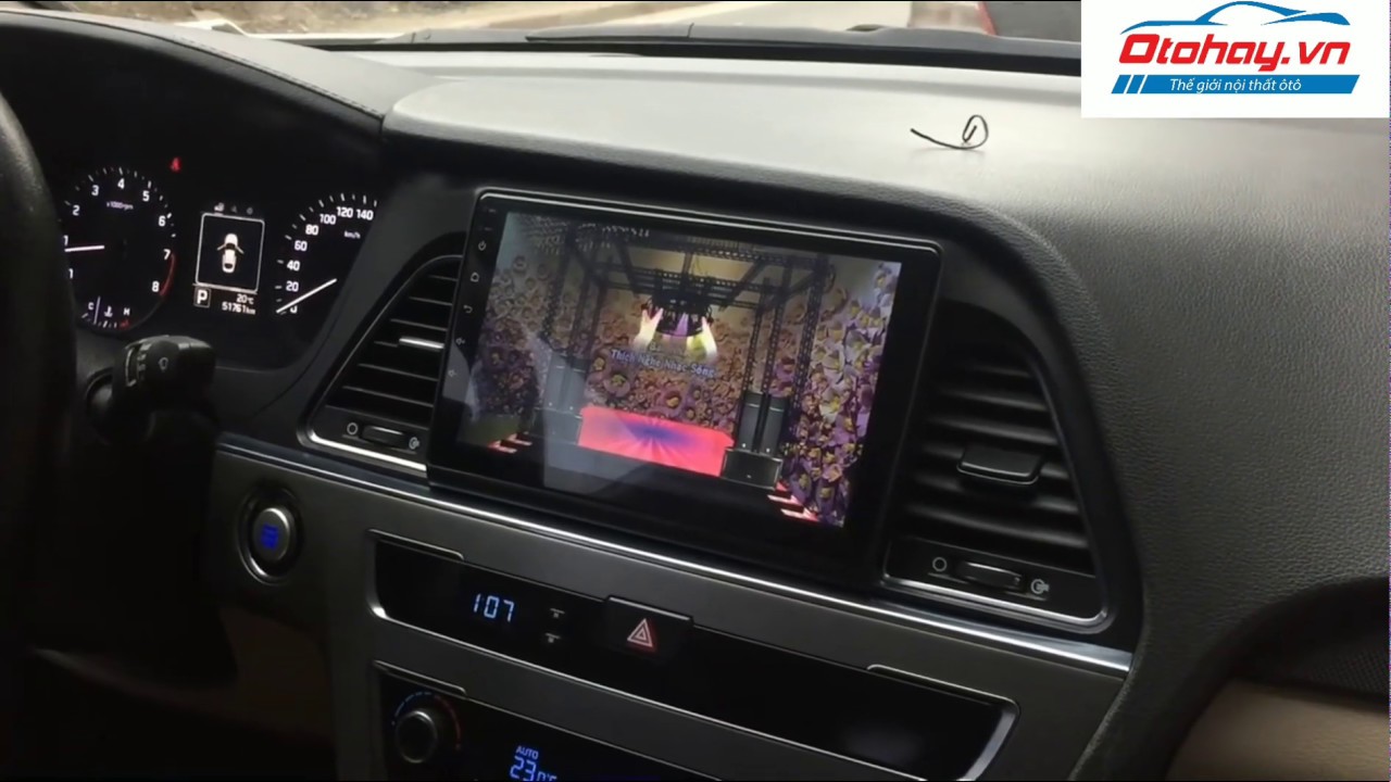 Lắp m&agrave;n h&igrave;nh DVD Android 4G Cho xe Huyndai Sonata 2015 2019
