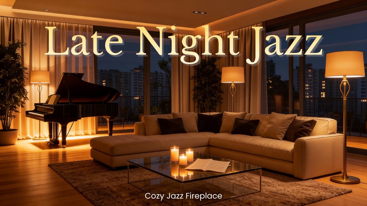 Quiet Night Piano Jazz 🌙 – Focus Flow Music