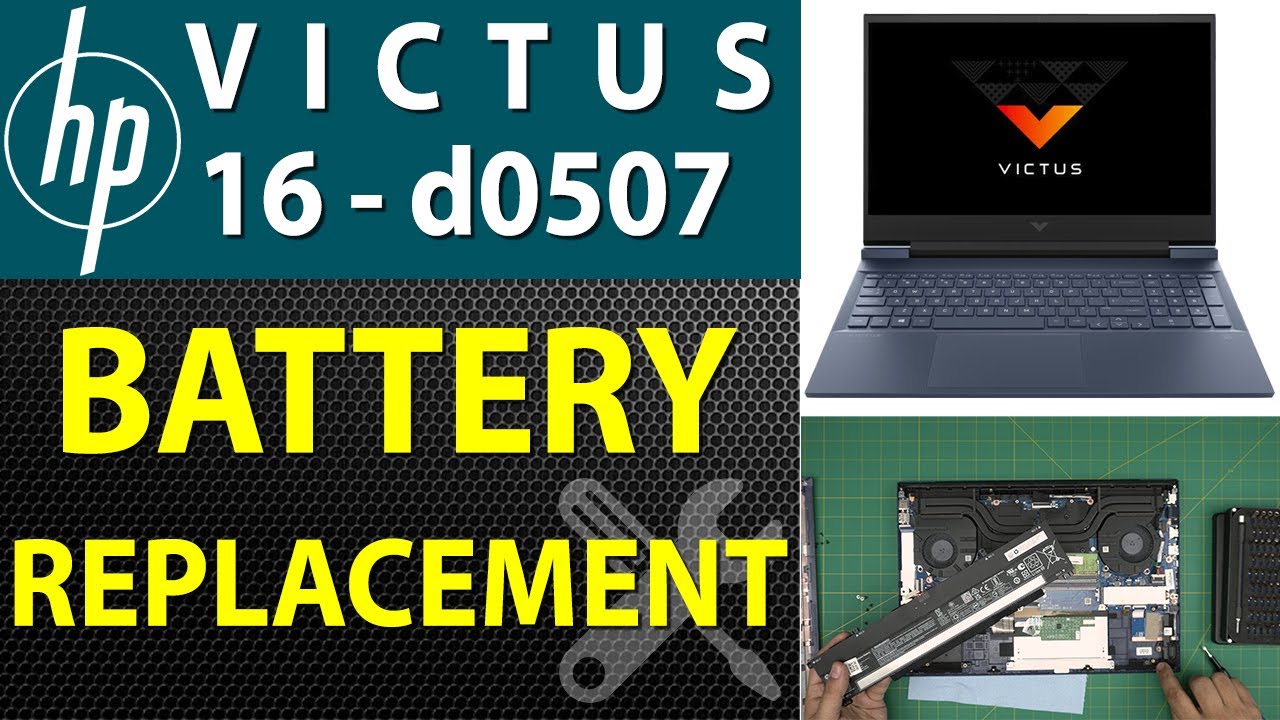How to Replace Battery for HP Victus 16 d0507 Laptop