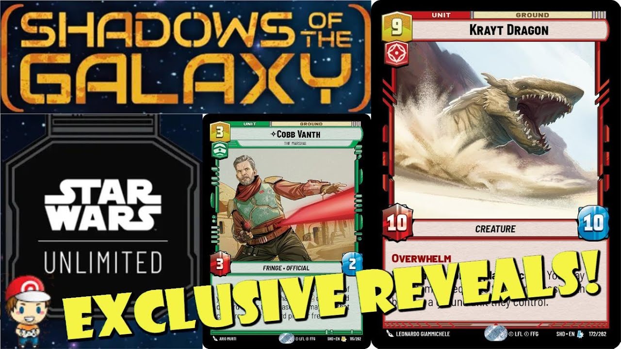 EXCLUSIVE Star Wars Unlimited Reveals! The MOST Ridiculous Card Yet! Shadows of the Galaxy!