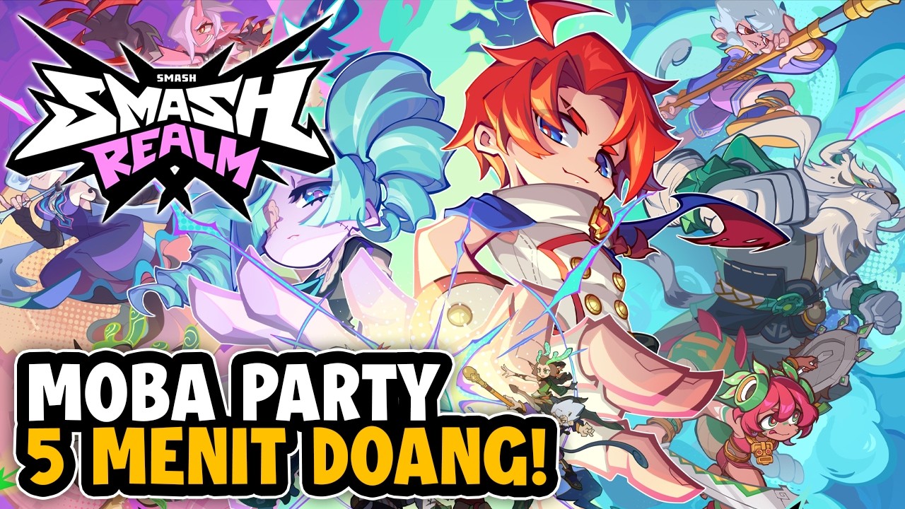 SMASH REALM | Game Party MOBA 5 Menit Bergaya Anime Terbaru yang Seru Banget!
