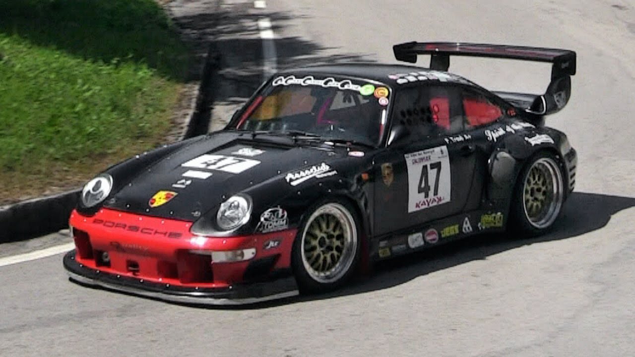 Porsche 993 Turbo w/ GT2 Evo Body Kit LOUD Sound On Hillclimb