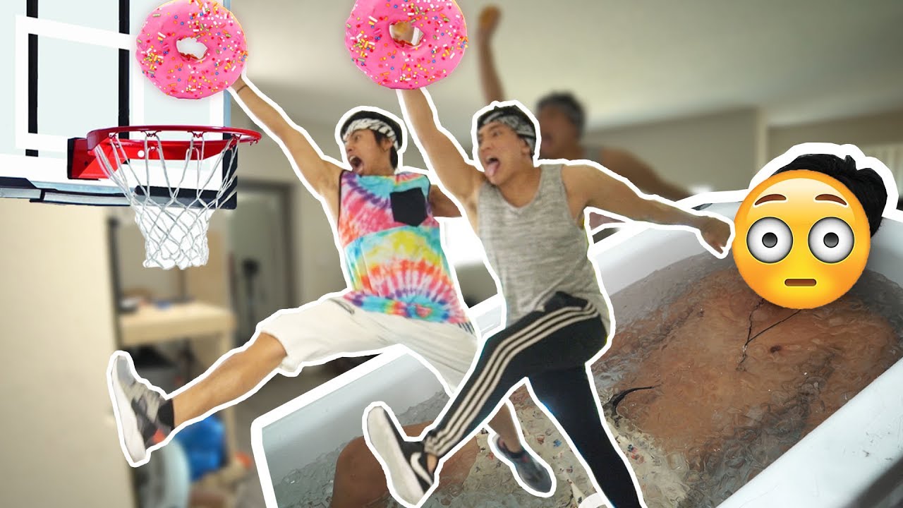 Пончики Dunkin' Hot?! (Наказание в виде ледяной ванны)