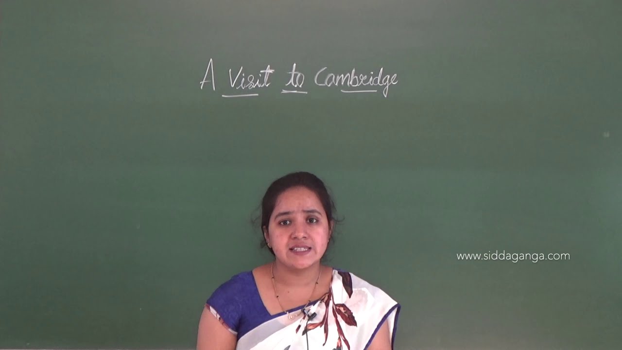 CBSE 8 - ENGLISH - A VISIT TO CAMBRIDGE