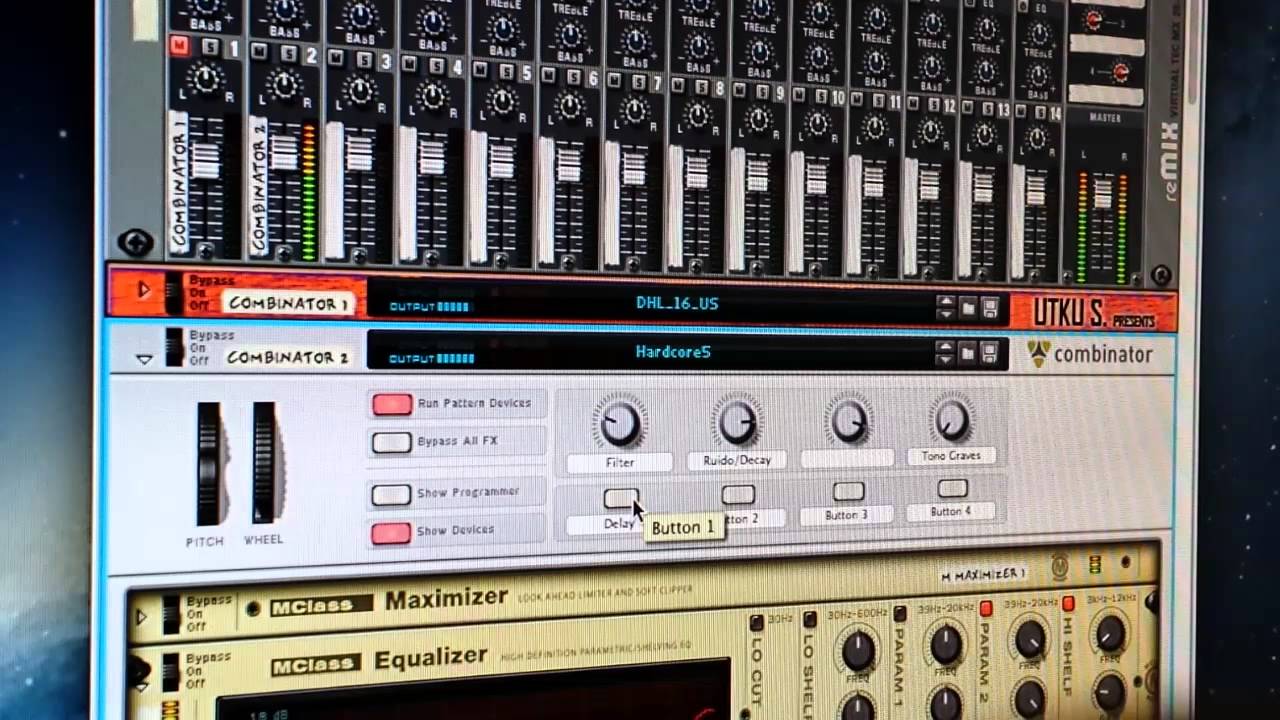 Hardcore kickdrum on Reason 5