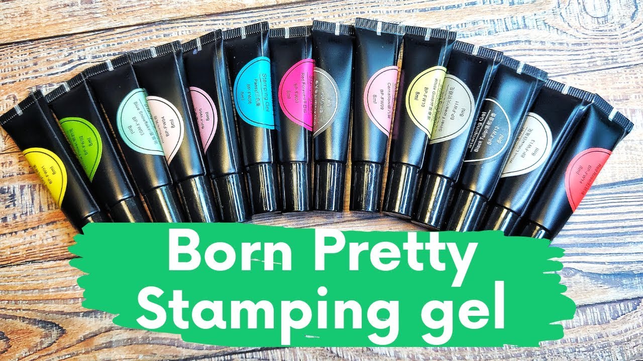 Тестирую все цвета гель-краски для стемпинга Born Pretty stamping gels. 14 оттенков \ AliExpress