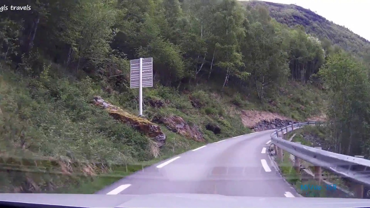 Norway Nature - Stegastein Viewpoint Norway - The Drive from Aurland to Stegastein Viewpoint & back.