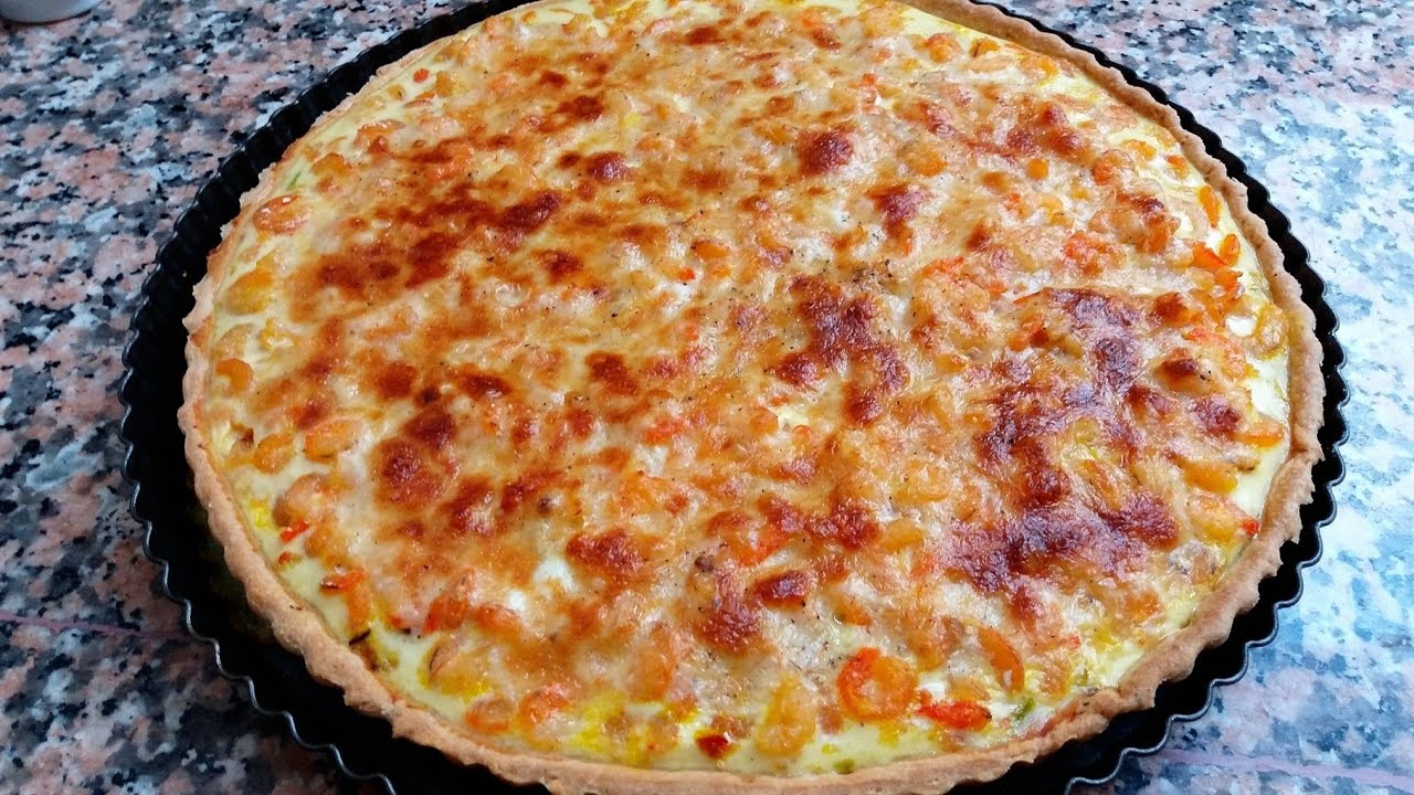 كيش بعجينة تحفة 👌 بدون زبدة وبدون بيض ولا خميرة كيميائية بدون مجهود او دلك وبلا كريما والحشوة خطيرة😋