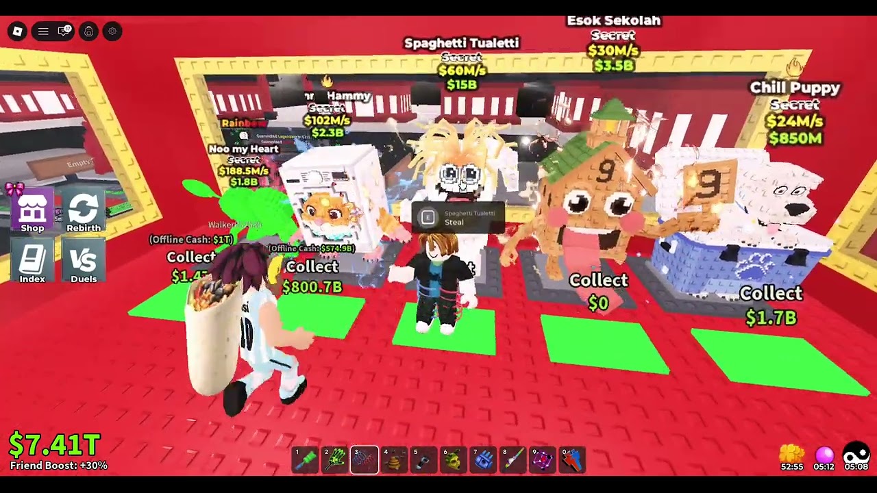 Getting super lucky in steal a brainrot