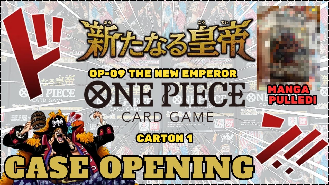 【ONE PIECE TCG】 MANGA PULLED! 「OP-09 EMPERORS IN THE NEW WORLD」CASE OPENING! CAN WE GET SOME YONKOS?