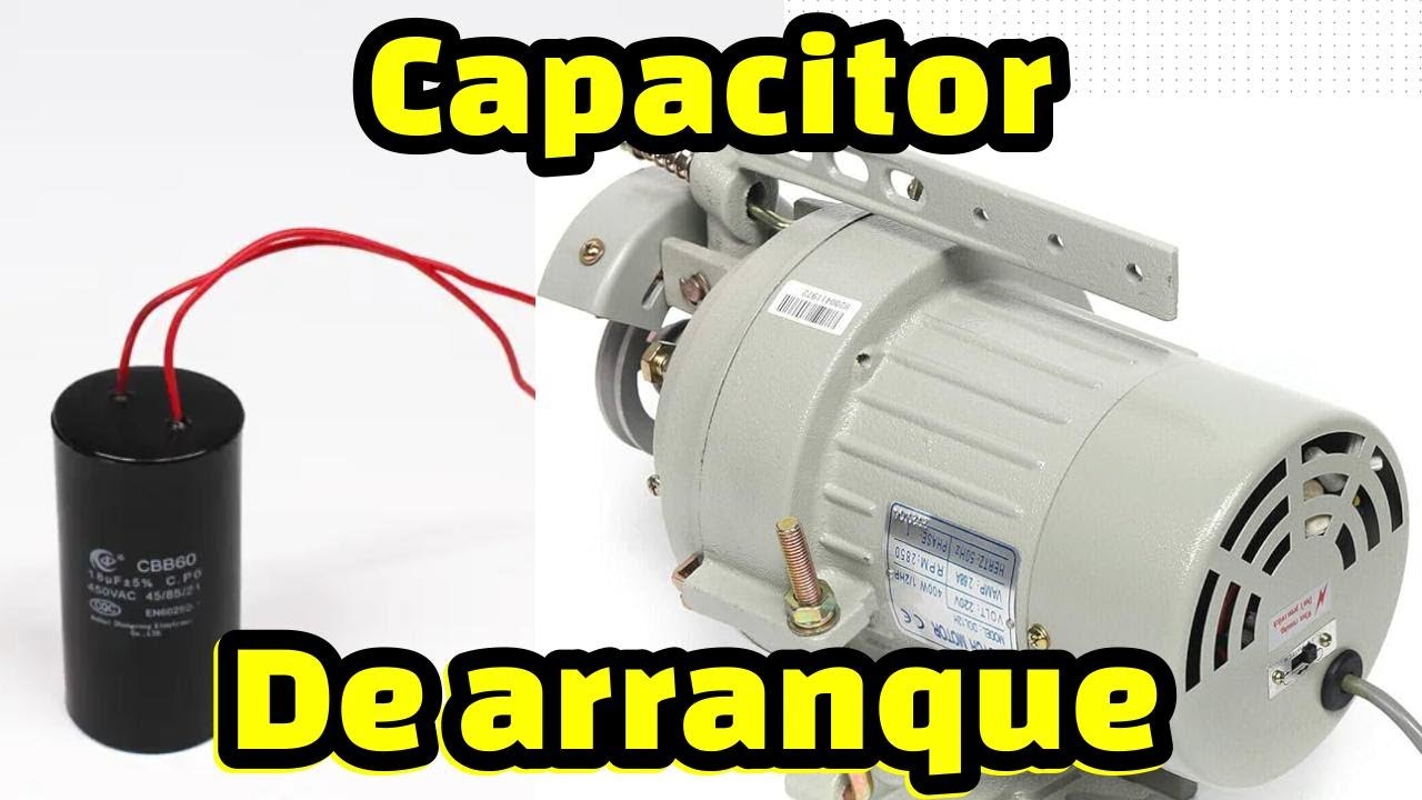 La FUNCION del CAPACITOR en motor de maquina de coser industrial