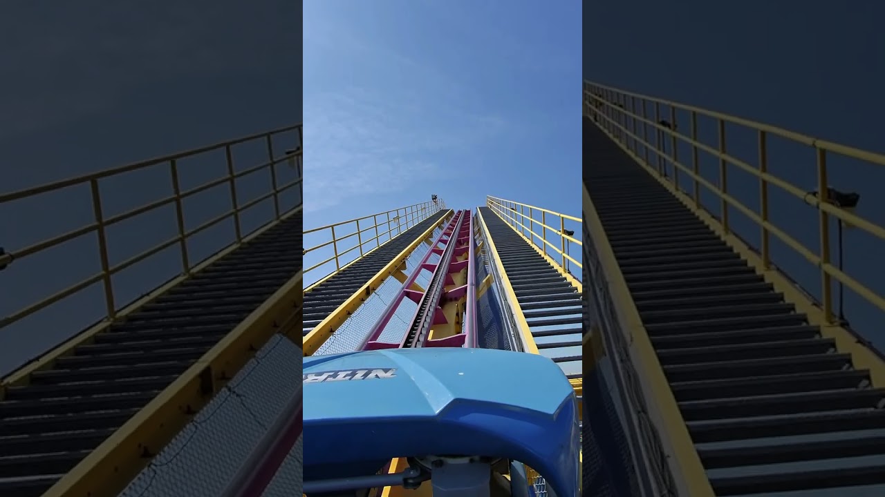 SO TALL!! | Nitro roller coaster POV at Six Flags Great Adventure | WOW!