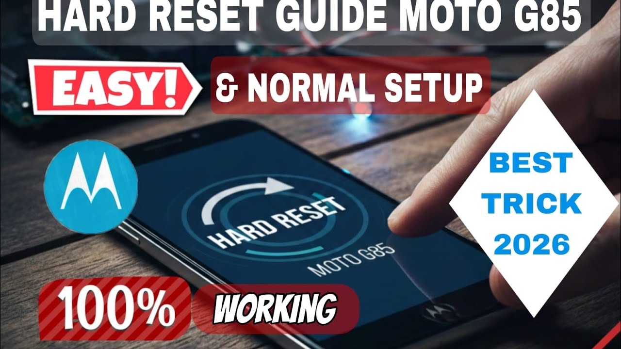 MOTOROLA G85 5G HARD RESET AND PASWORD UNLOCK WITHOUT PC #viral #trending #video 