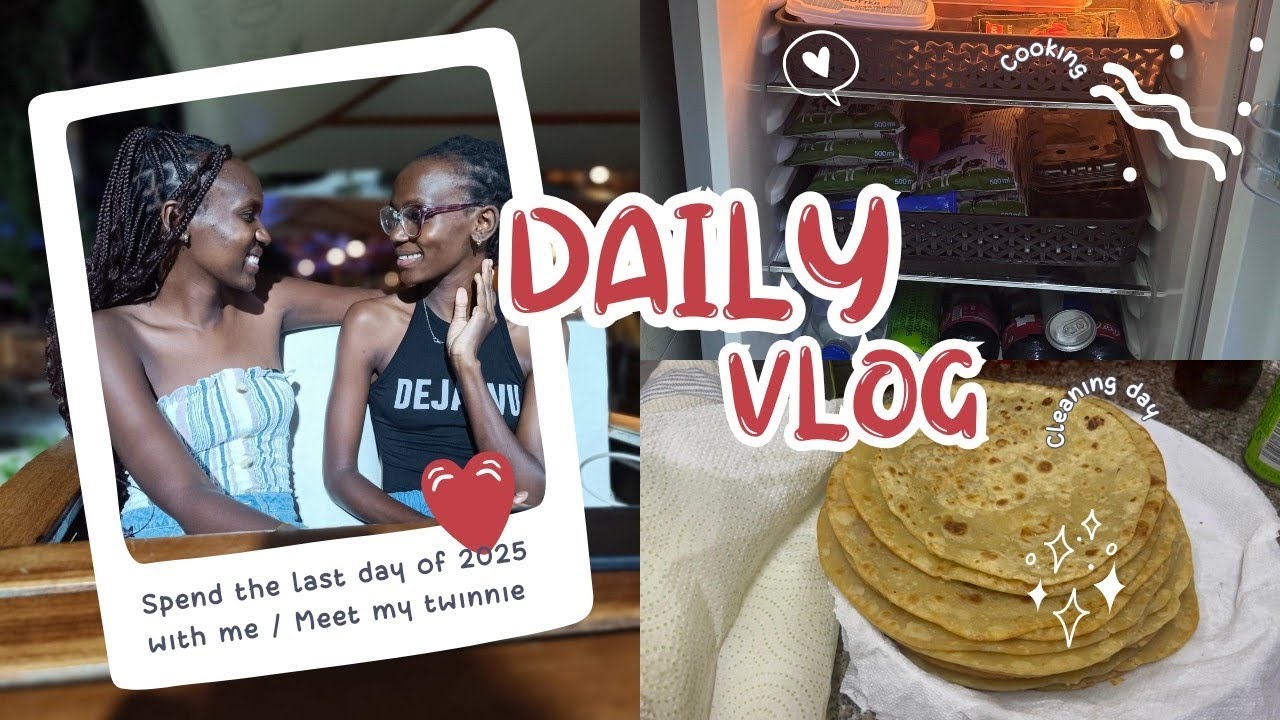 SPEND THE LAST DAY OF 2025 WITH ME / CHAPATI FOR BEGINNERS/ CLEANING & DINNER/ MEET MY TWIN SISTER