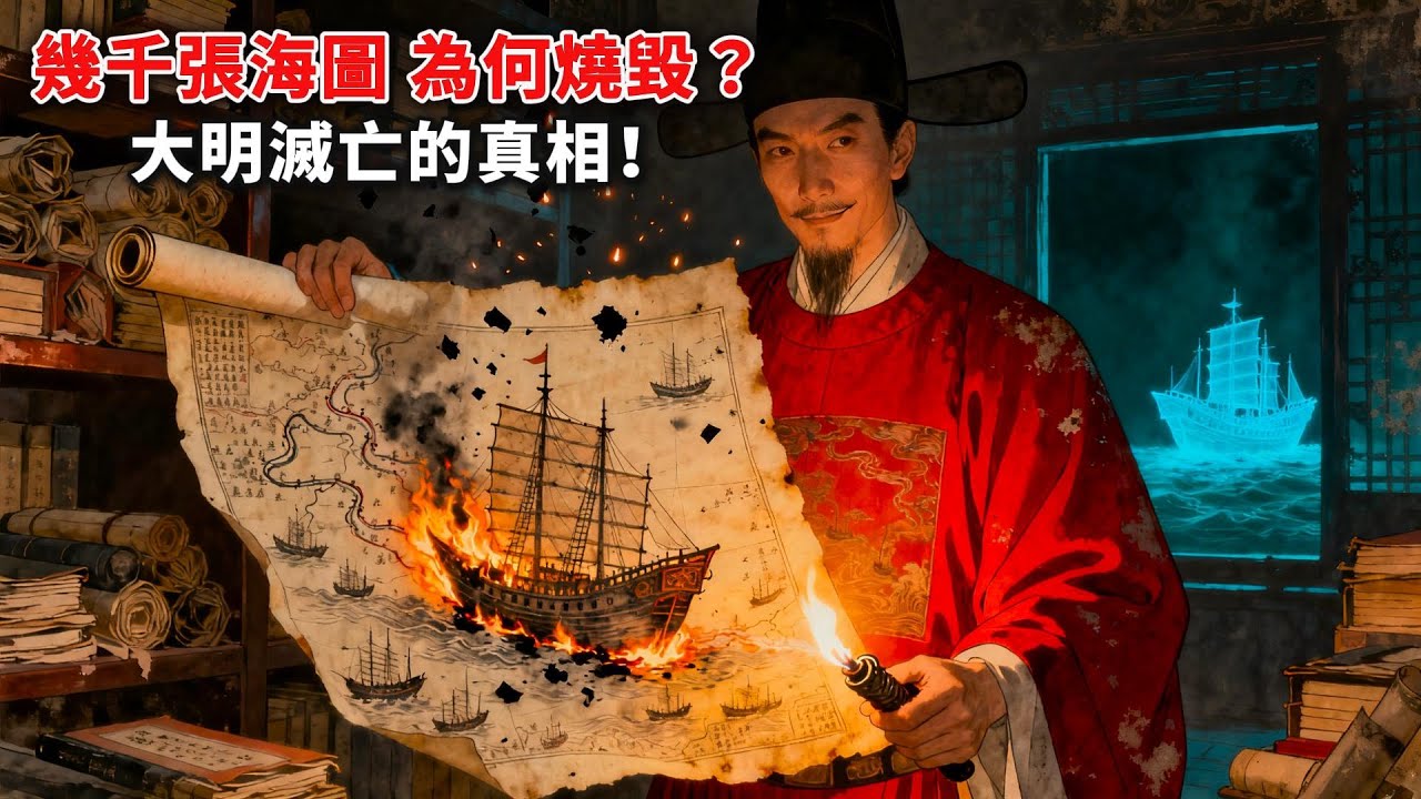 鄭和下西洋的檔案去哪了？燒毀幾千份航海圖，大明文官集團在掩蓋什麼？| 睡前歷史故事