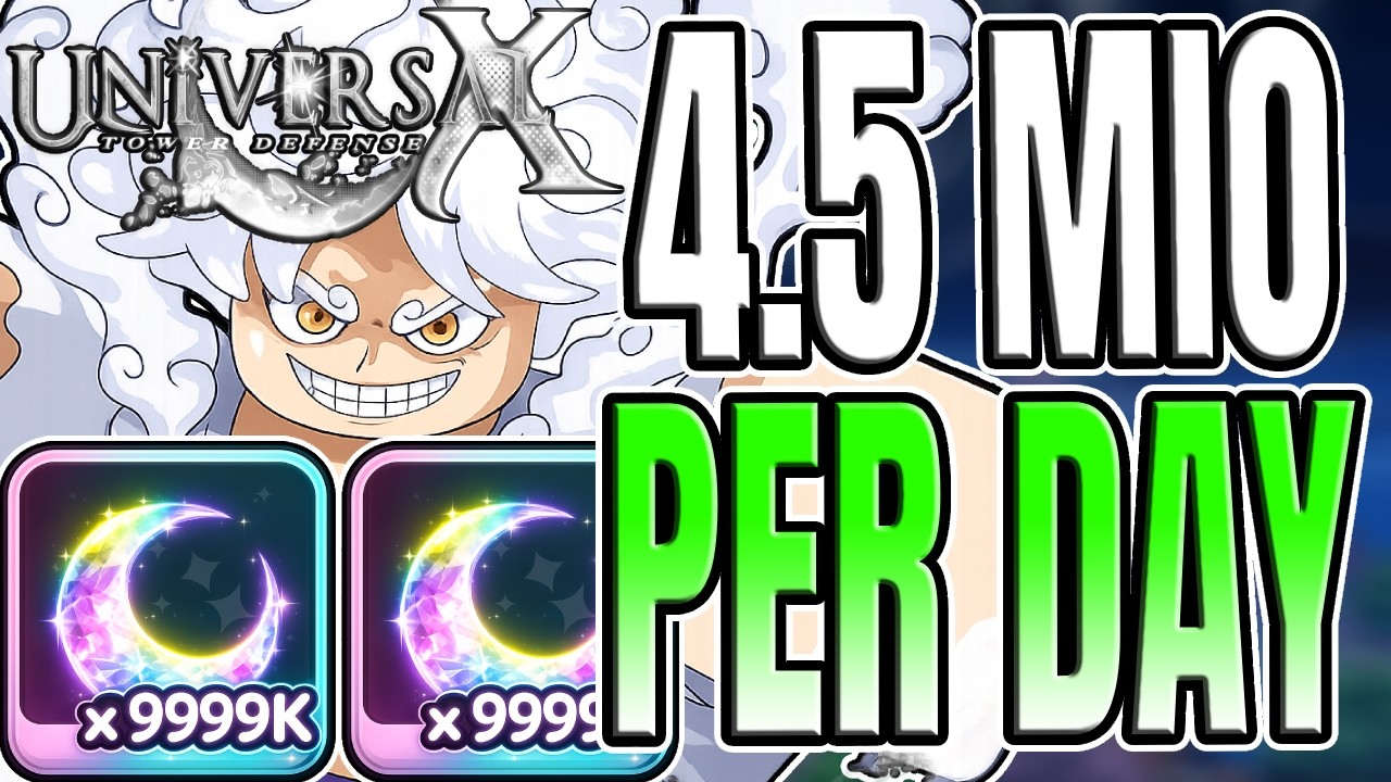 The BEST Method To Farm 4.5 Million Universal Gems PER DAY In Universal Tower Defense X!