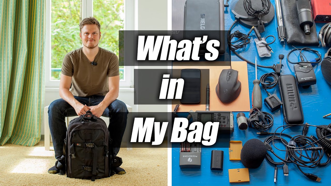 What's in my bag - Travel, Film & Edit Anywhere (Video & Audio Gear overview)