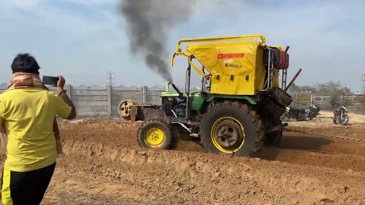 बिलौटा में भावी फ़ार्म की चाल Bilota Harrow Mukabla Bhavi Farm Johndeere best performance 