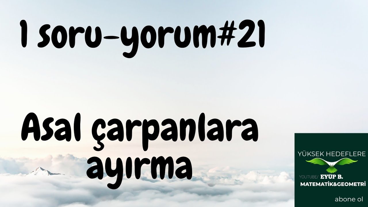 1 SORU - YORUM#21 |3D TYT MATEMATİKTEN BİR SORU#yks #1soruyorum
