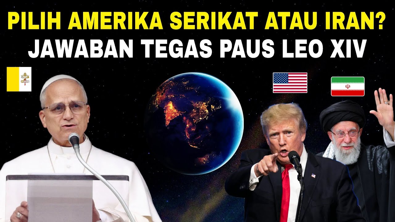 Paus Leo XIV dukung AMERIKA Serikat atau IRAN? Ini jawaban TEGAS yg buat TRUMP terkejut‼️
