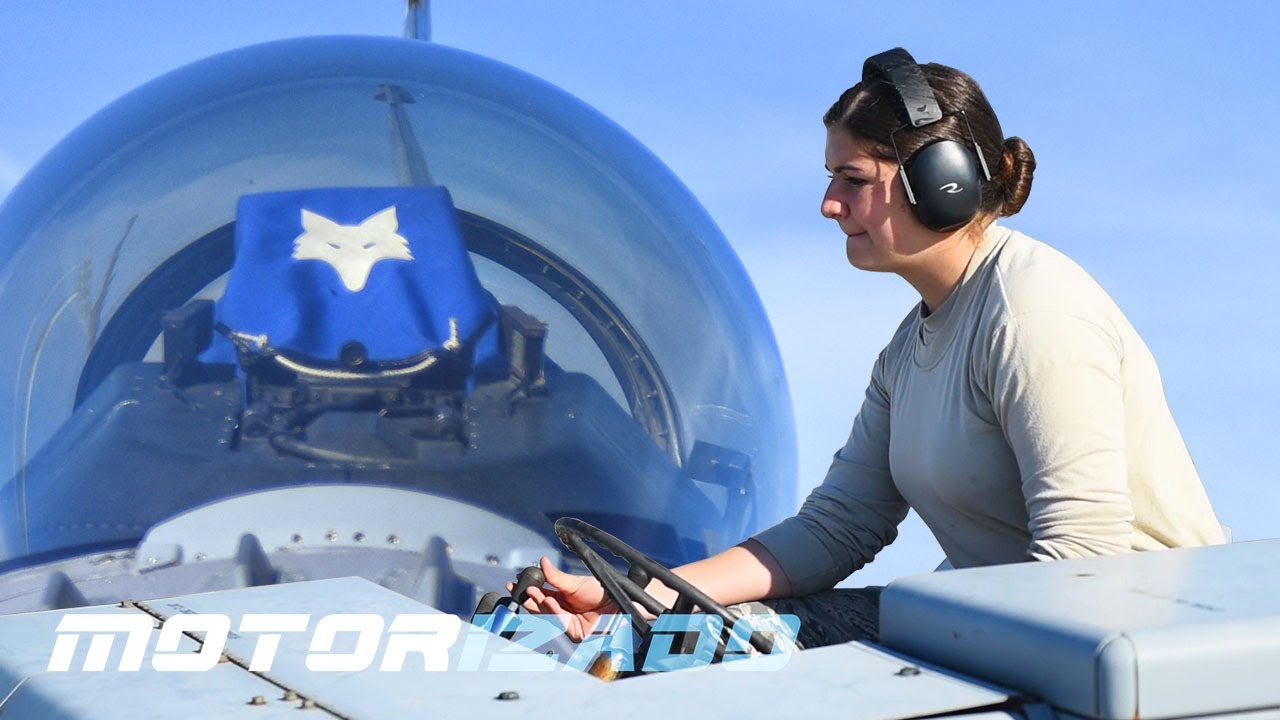 Истребитель F-16, Загрузка оружия, Взлет и посадка