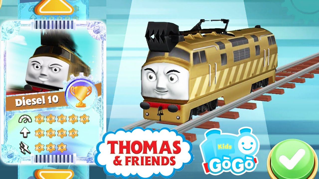 Diesel 10 VS Thomas VS Friends at the ROARING Falls! - All Trains - Thomas and Friends: GoGo Thomas