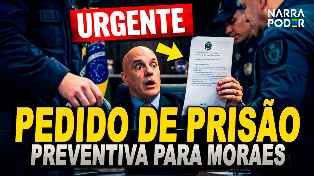 🚨 PRIS&Atilde;O PREVENTIVA DE MORAES FOI SOLICITADA!