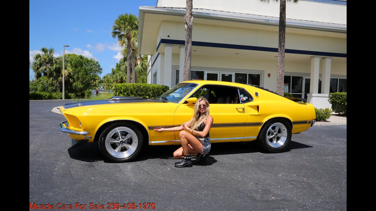 Bad Ass 1969 Ford Mach ! mustang 351 stroked  239-405-1970  $49000.00 www.musclecarking.com