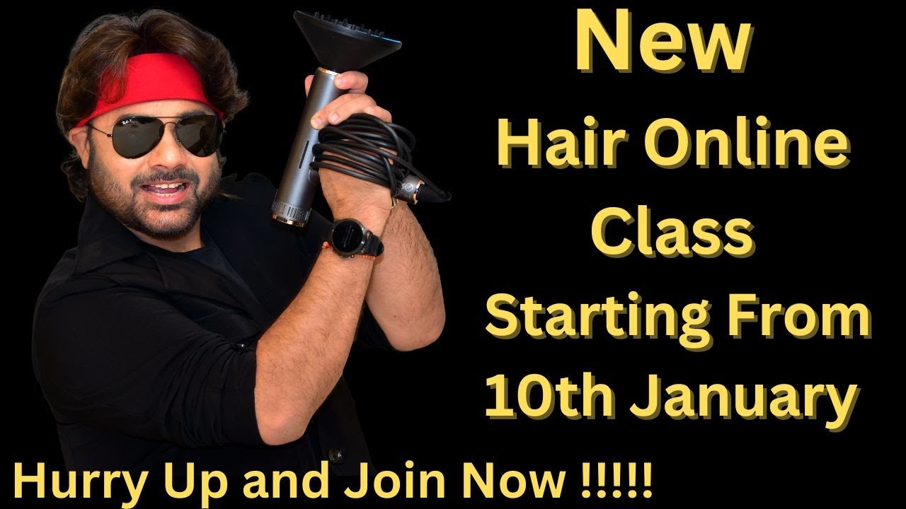 New Hair Online Class Starting From10th January Sam and Jas Hair Academy  call now and join the clas