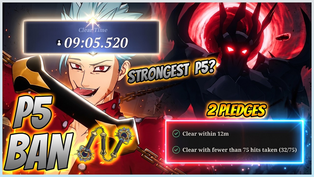 P5 BAN 🦊 2 PLEDGES ABYSS RAID TARANIS | 7DS: Origin
