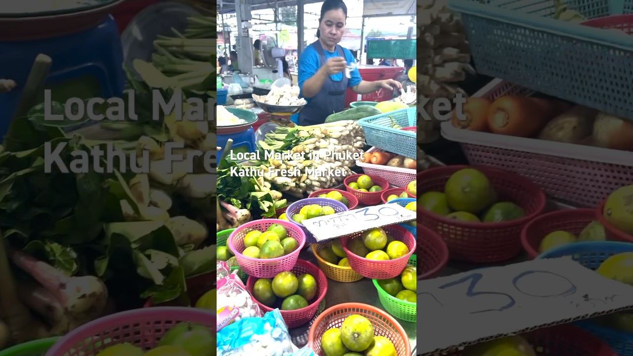 Local Market in Phuket | The market is vibrant and bustling with locals. #shorts #phuket #market