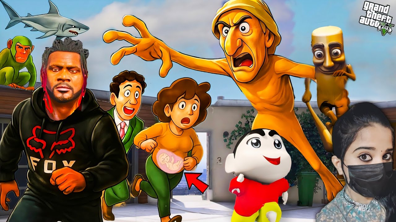 Shinchan's Pregnant Mom and Dad Kidnapped! | Franklin - GTA 5