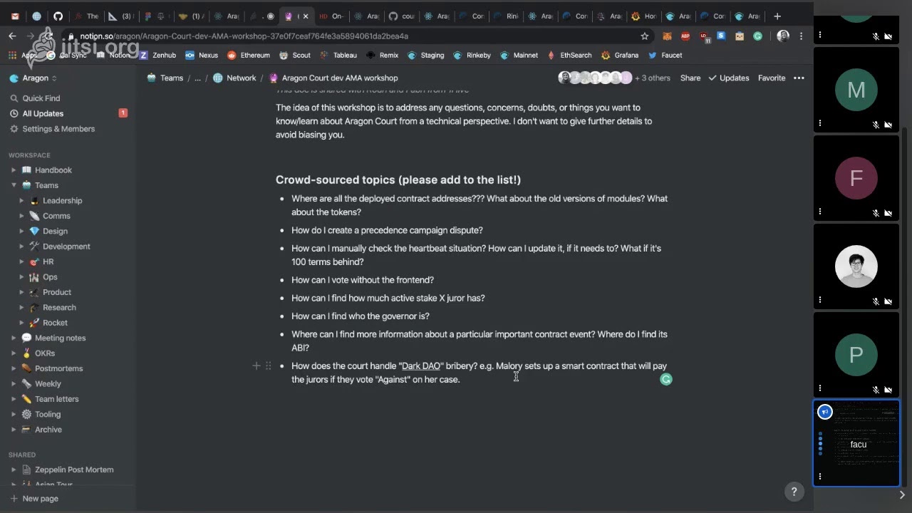 Aragon Court Developer Workshop