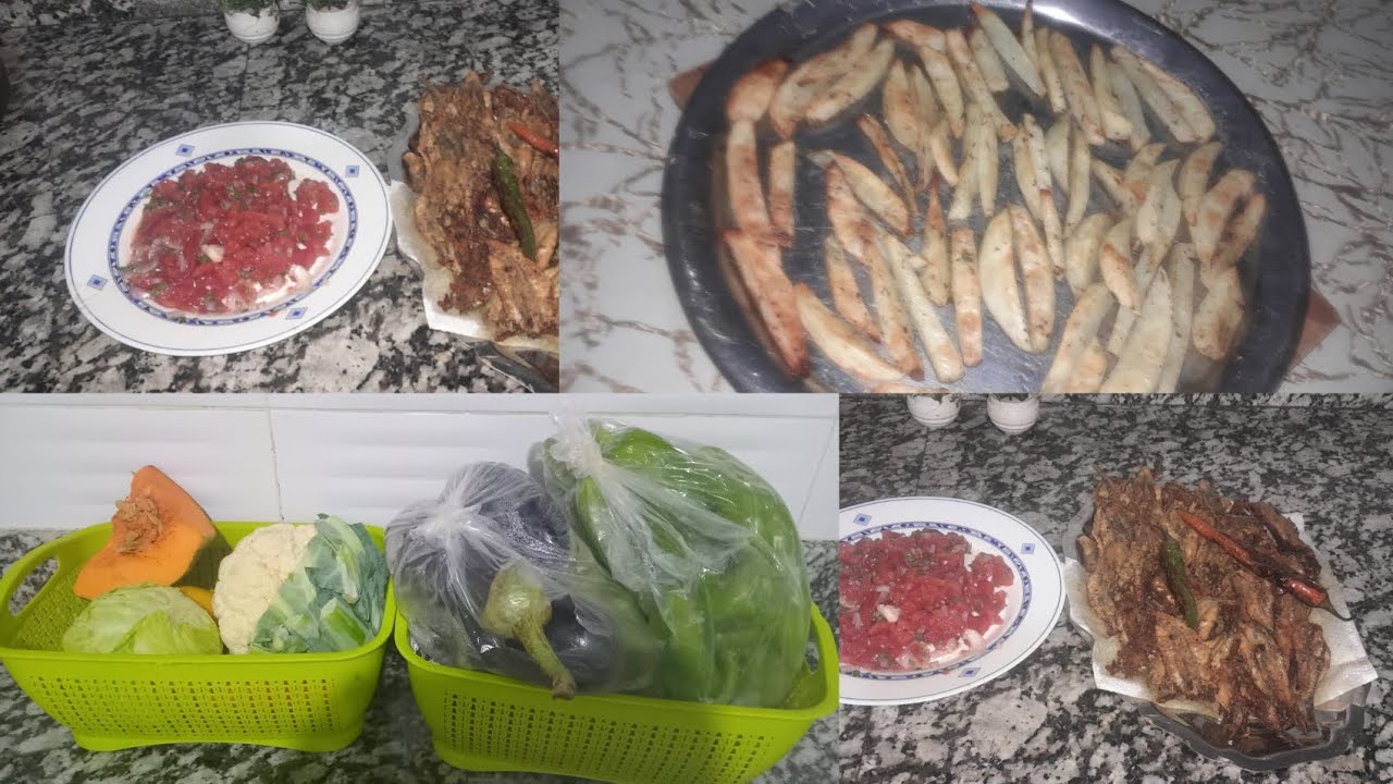 تقدية ديال15اليوم(تنظيم ثلاجة)طريقتي فغسيل الحوت👍🏻