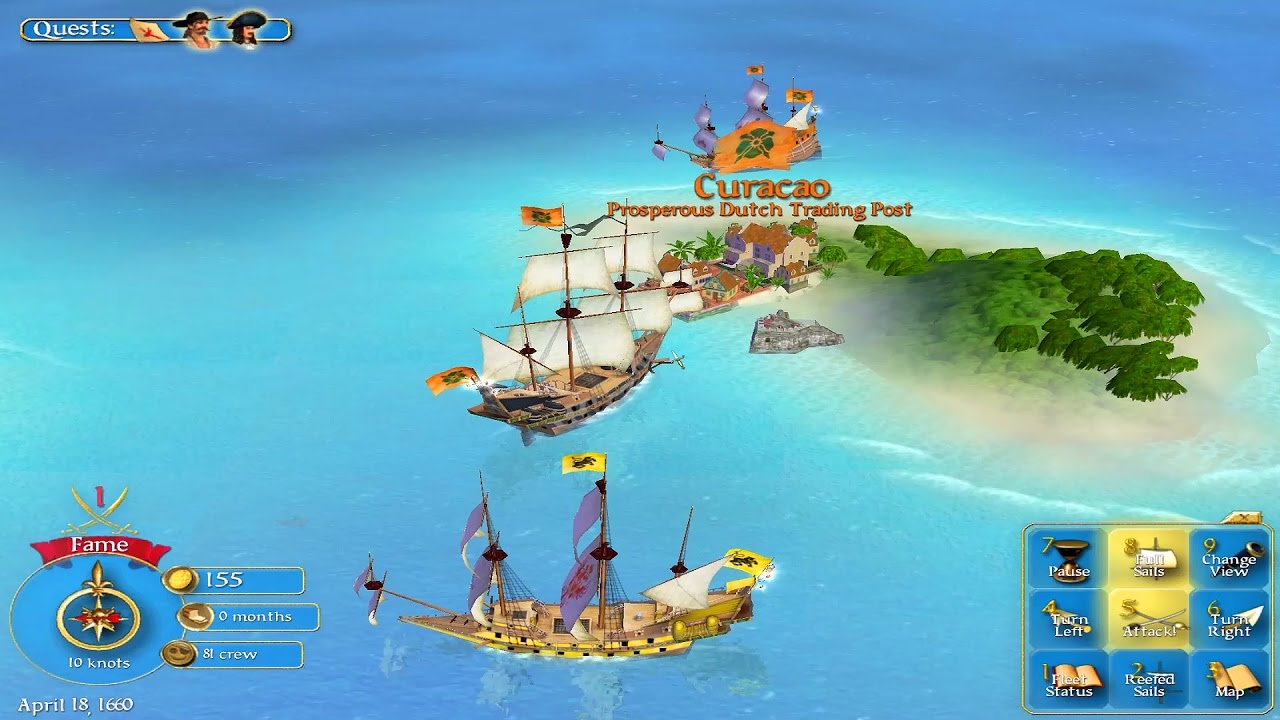 ⚓️ Sid Meier's Pirates! Gameplay For PC #pirates #sidmeier #piratesgame