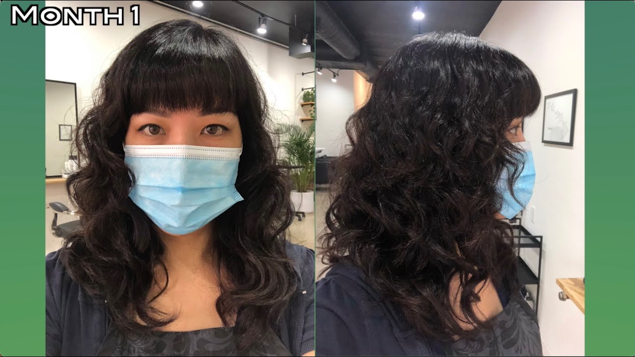 My digital perm and how it has been growing out