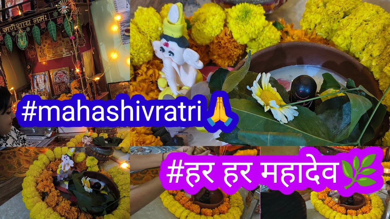 #अंशुvlog🙏#हर हर महादेव🌿#mahashivratri2026#हमारे घर के मंदिर🙏की सजावट❤️#Kisne ki itni achi sajawat??