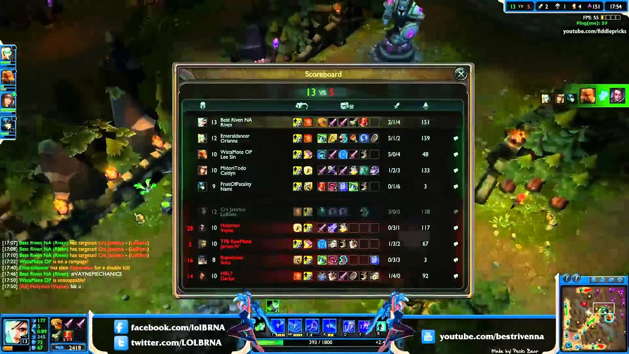 Best Riven NA- Riven vs Darius Top (Diamond I)