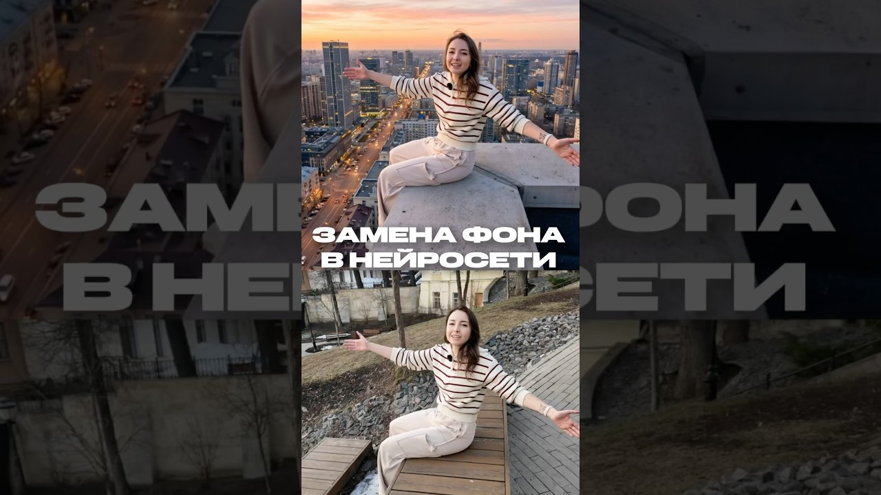 Невероятная замена фона в нейросети! Полный урок по ссылке в описании