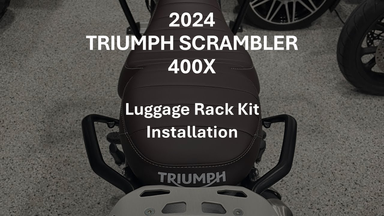 How to Install a Luggage Rack Kit for the 2024 Triumph Scrambler 400X